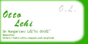 otto lehi business card